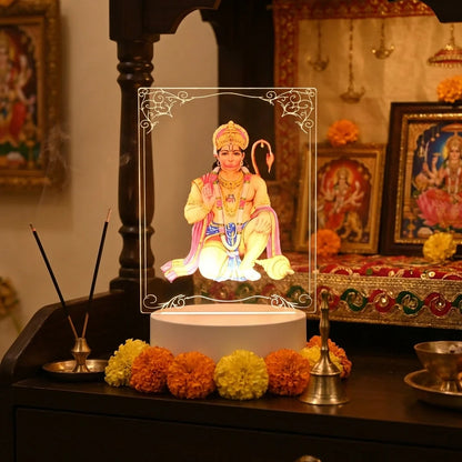 3D Lord Hanuman LED Lamp