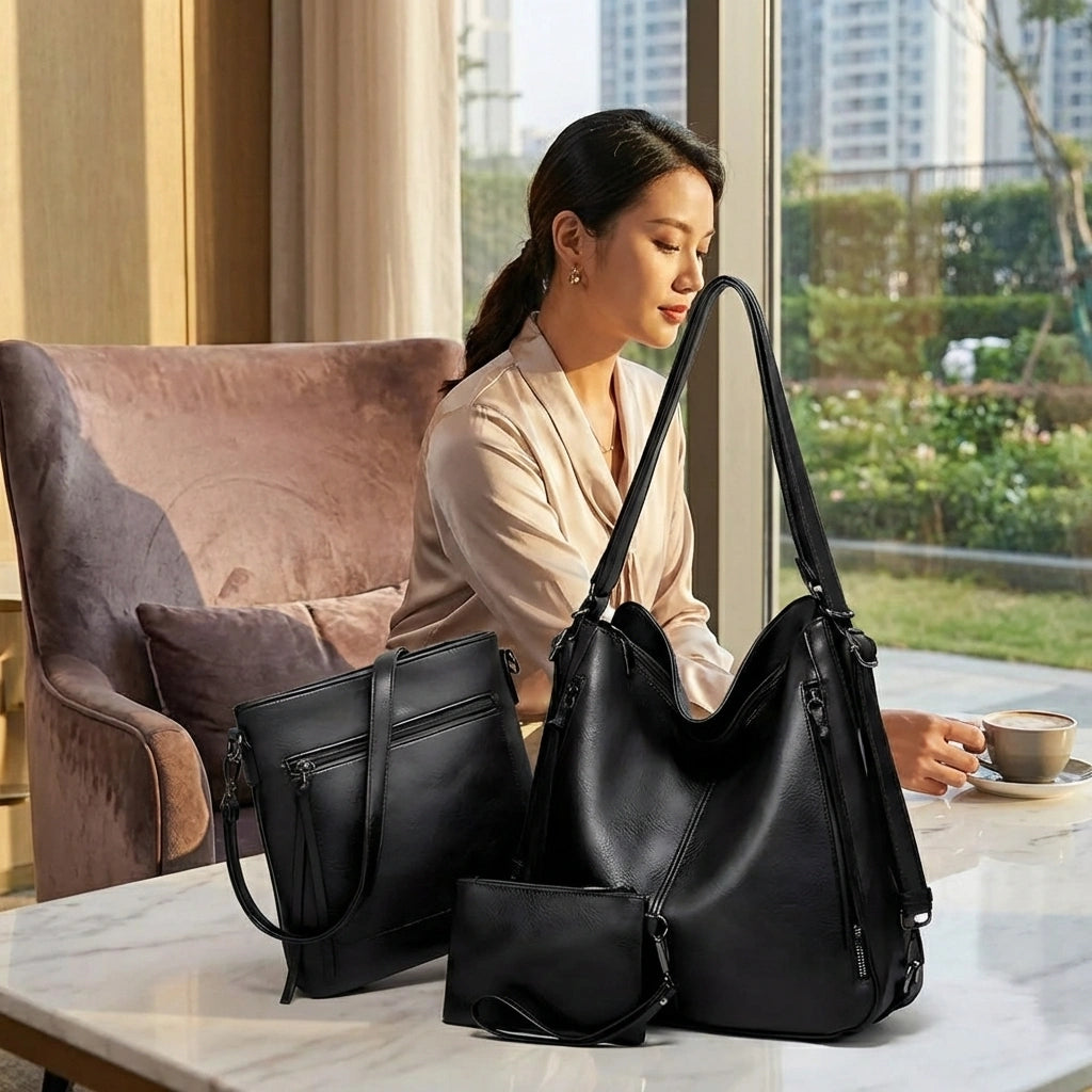 3-Pcs Handbags Set for Women