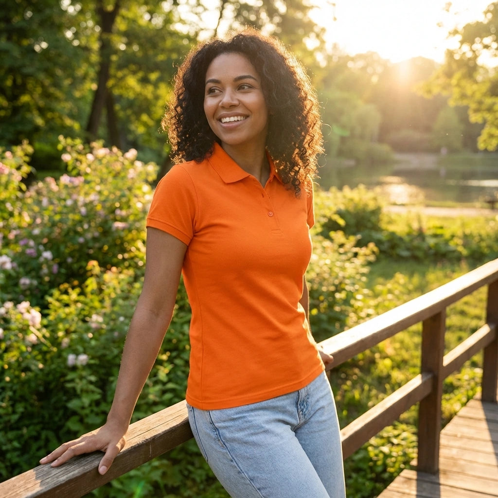 Bold Orange Polo