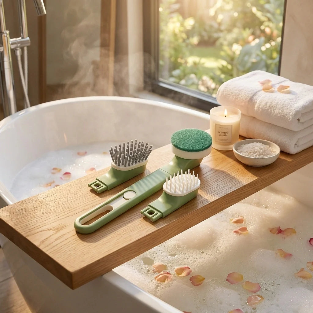 Long-Handle Dish Brush Set
