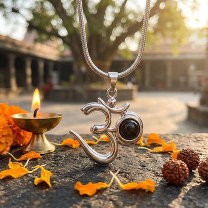 OM Adiyogi Steel Pendant