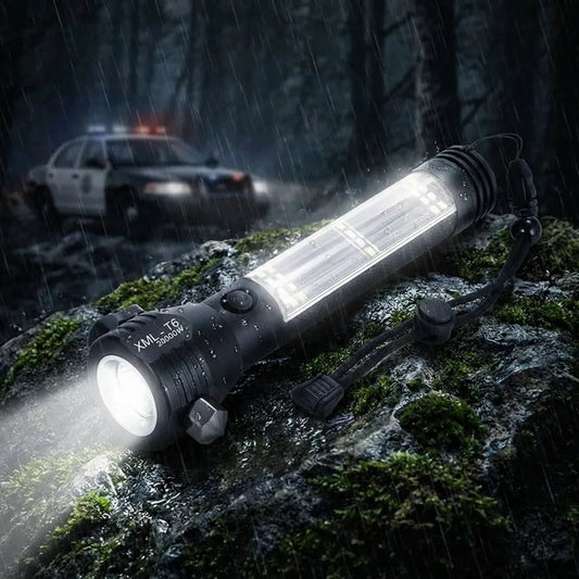 Solar-Powered Emergency Flashlight