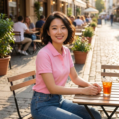 Soft Pink Polo T-Shirt