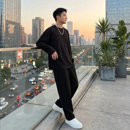 Men’s Black Co-ord Set