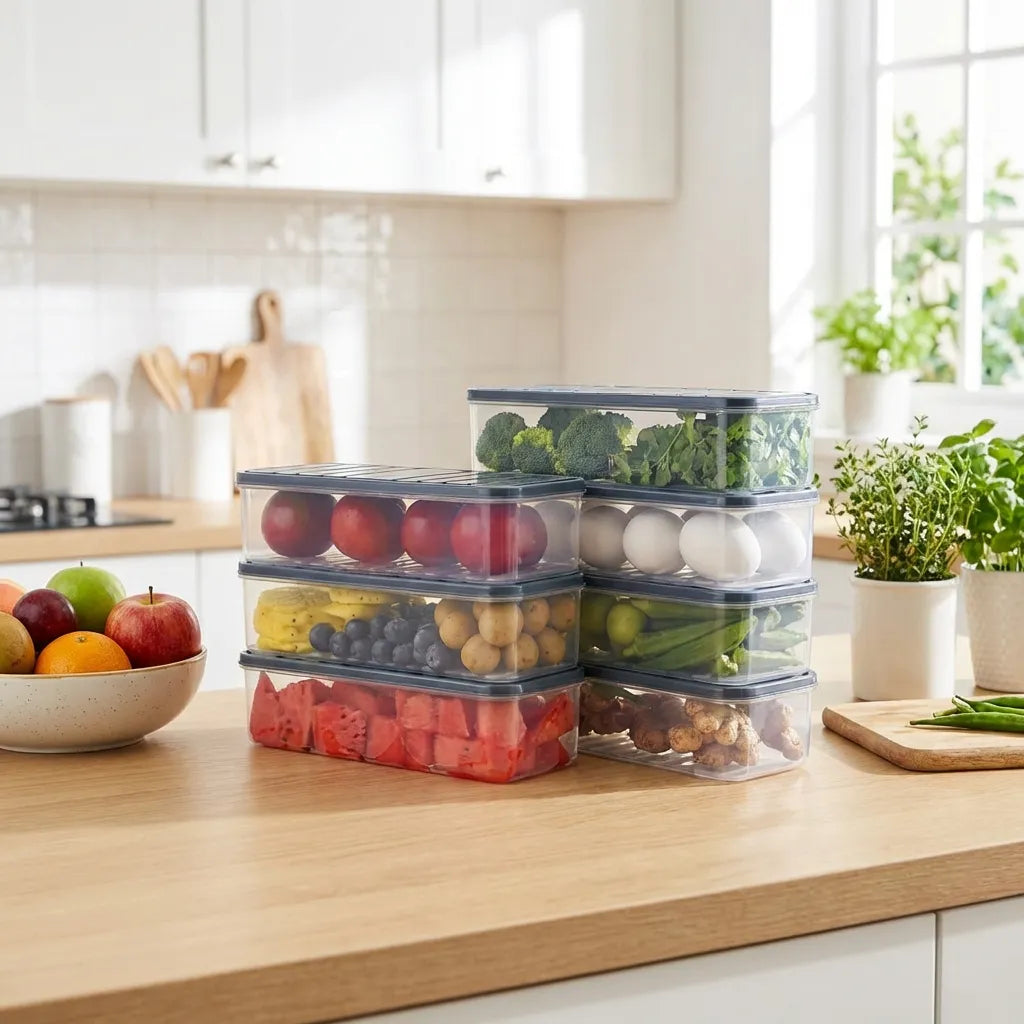 Fridge Storage Boxes (Pack of 6)