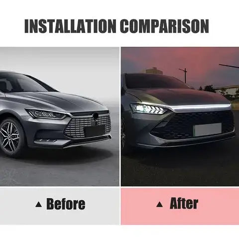 Universal Flexible Car Led Hood Strip Lights (White Light)