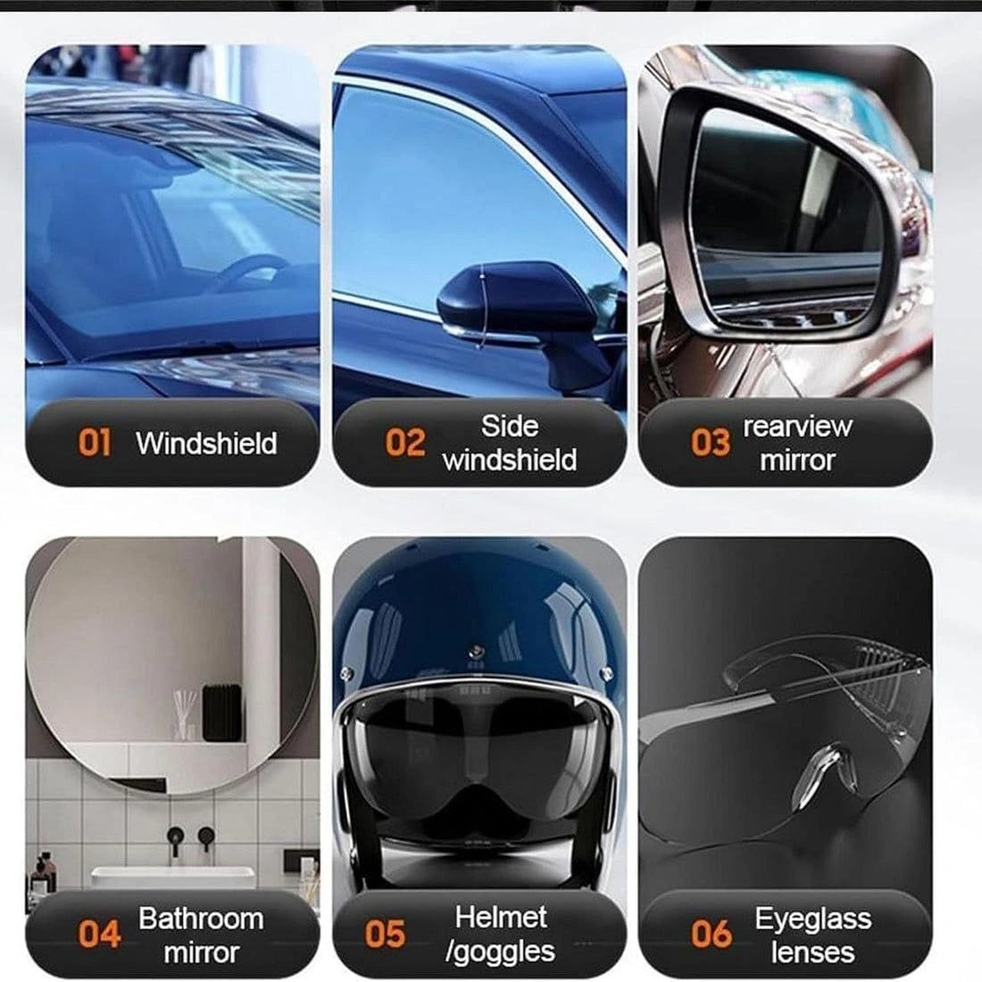 Anti Fog Hydrophobic Coating