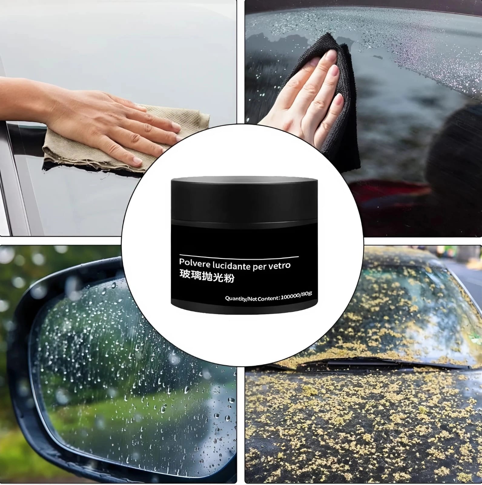 Car Glass Polish Powder