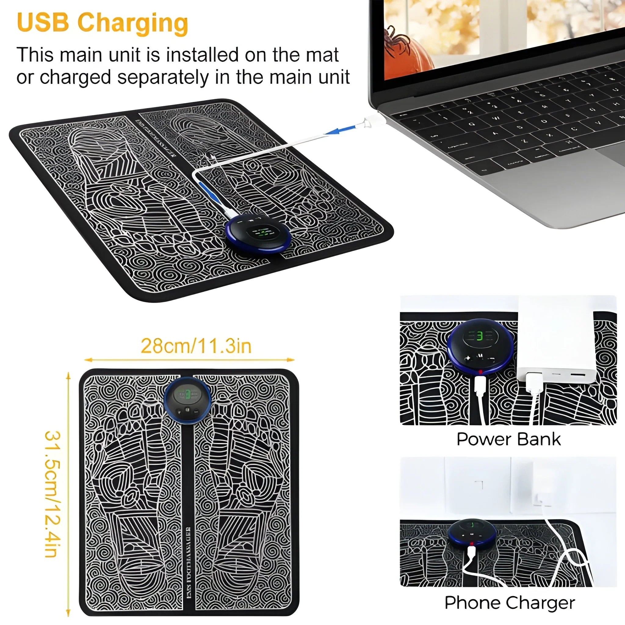 USB Rechargeable Foot Massage Mat