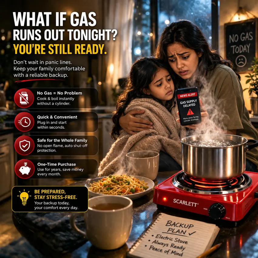 Flameless Electric Stove 1000W