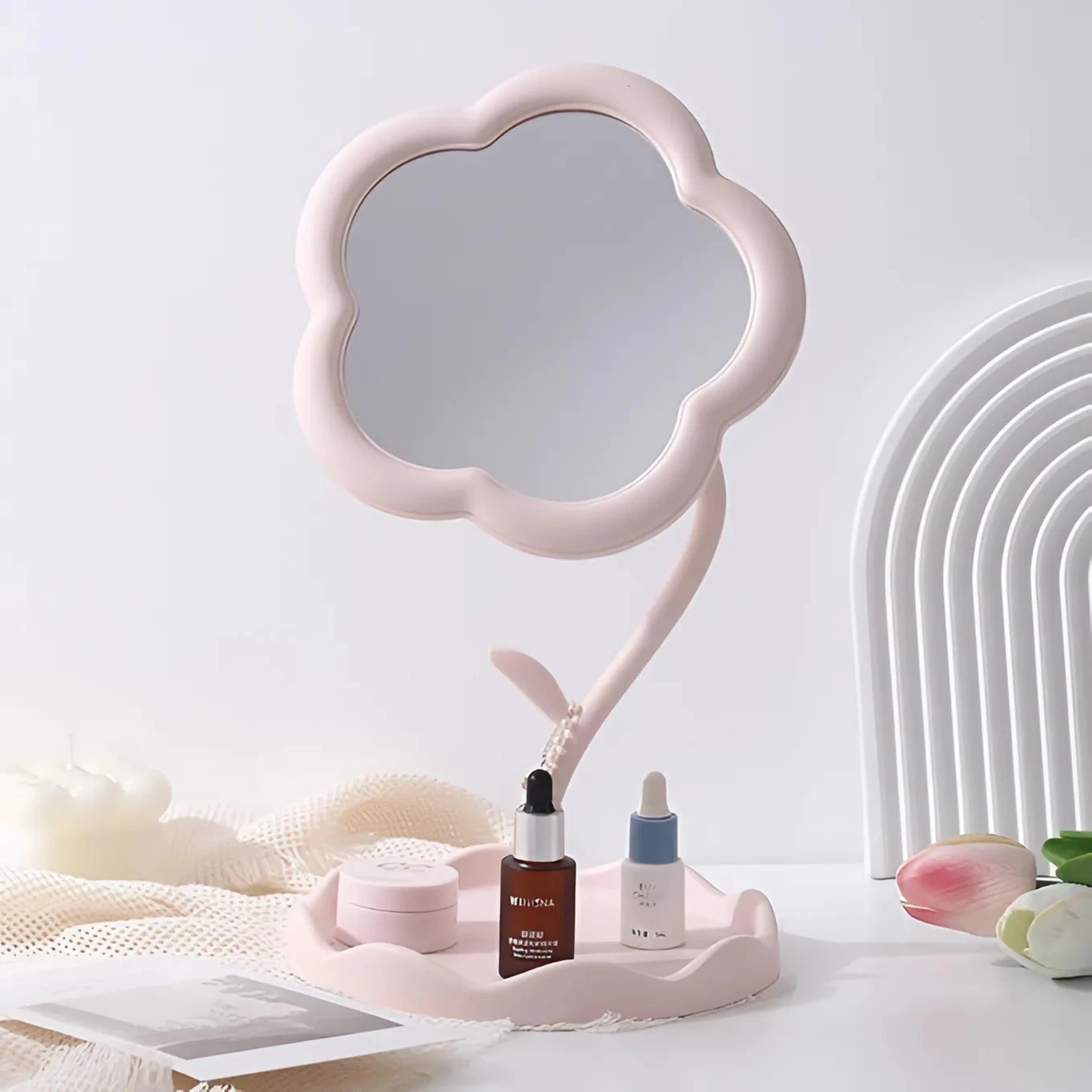 Floral Vanity Makeup Mirror