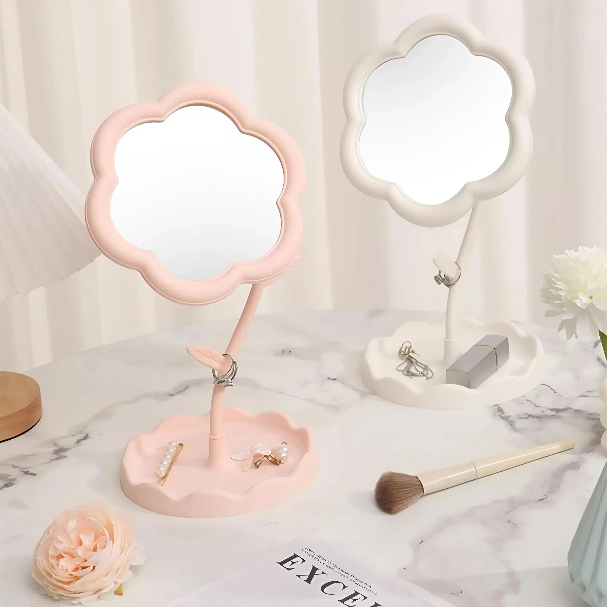 Floral Vanity Makeup Mirror