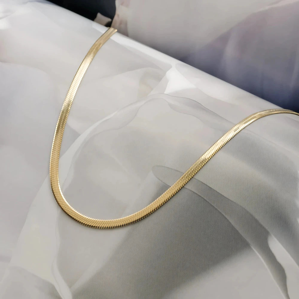 Gold Snake Chain Necklace