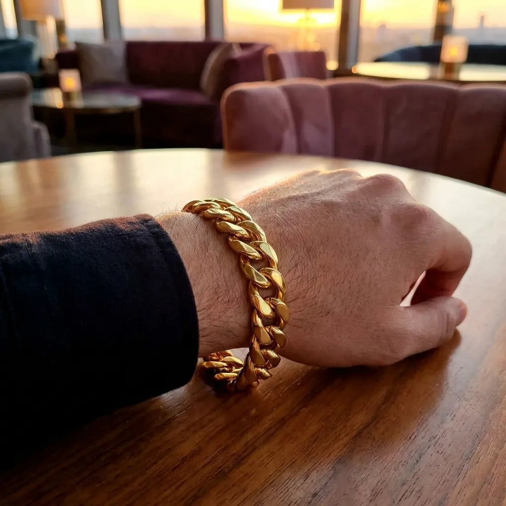 Gold Cuban Bracelet Men