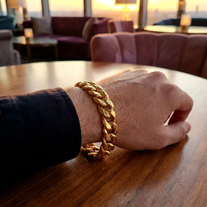 Gold Cuban Bracelet Men