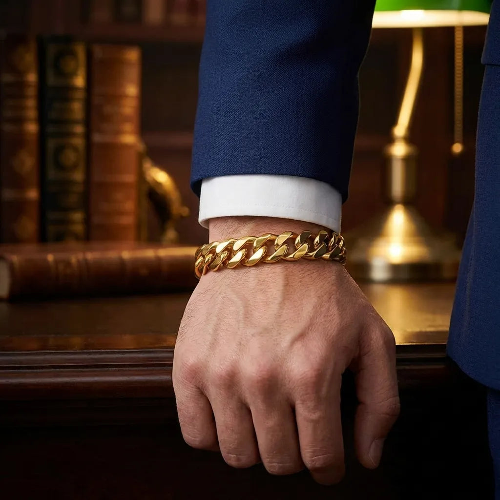 Gold Cuban Bracelet Men