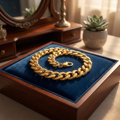 Gold Cuban Bracelet Men