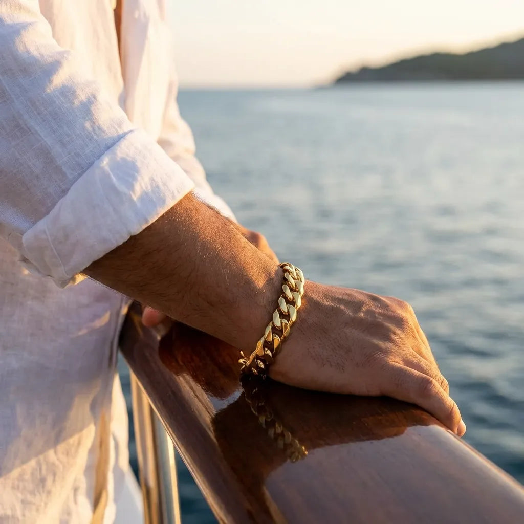 Gold Cuban Bracelet Men
