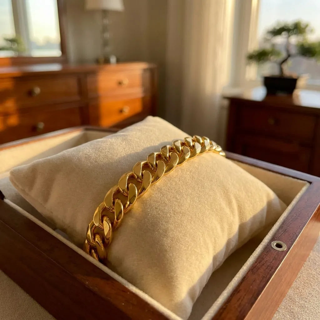 Gold Cuban Bracelet Men