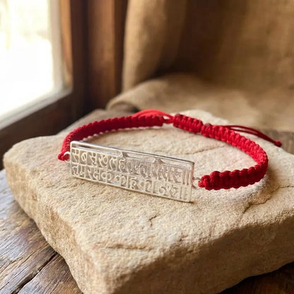Hanuman Chalisa Protection Silver Plated Bracelet