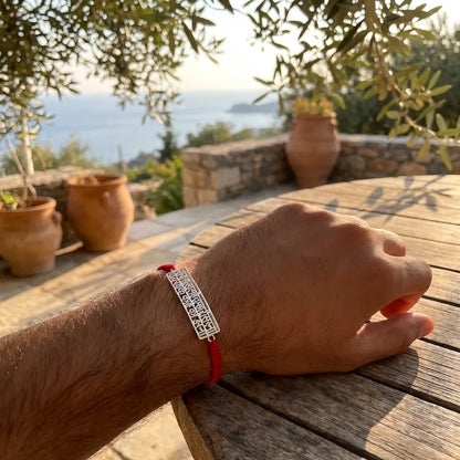 Hanuman Chalisa Protection Silver Plated Bracelet