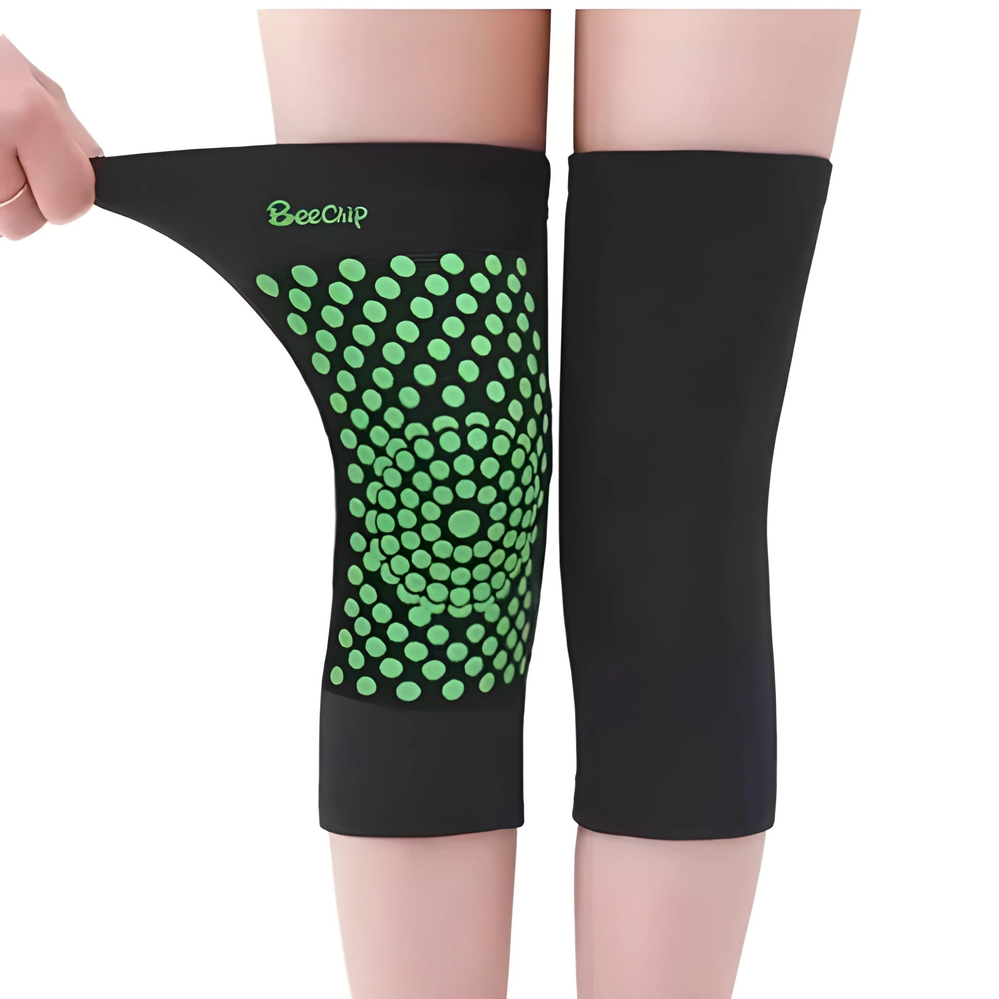 Elastic Warming Knee Brace Pair