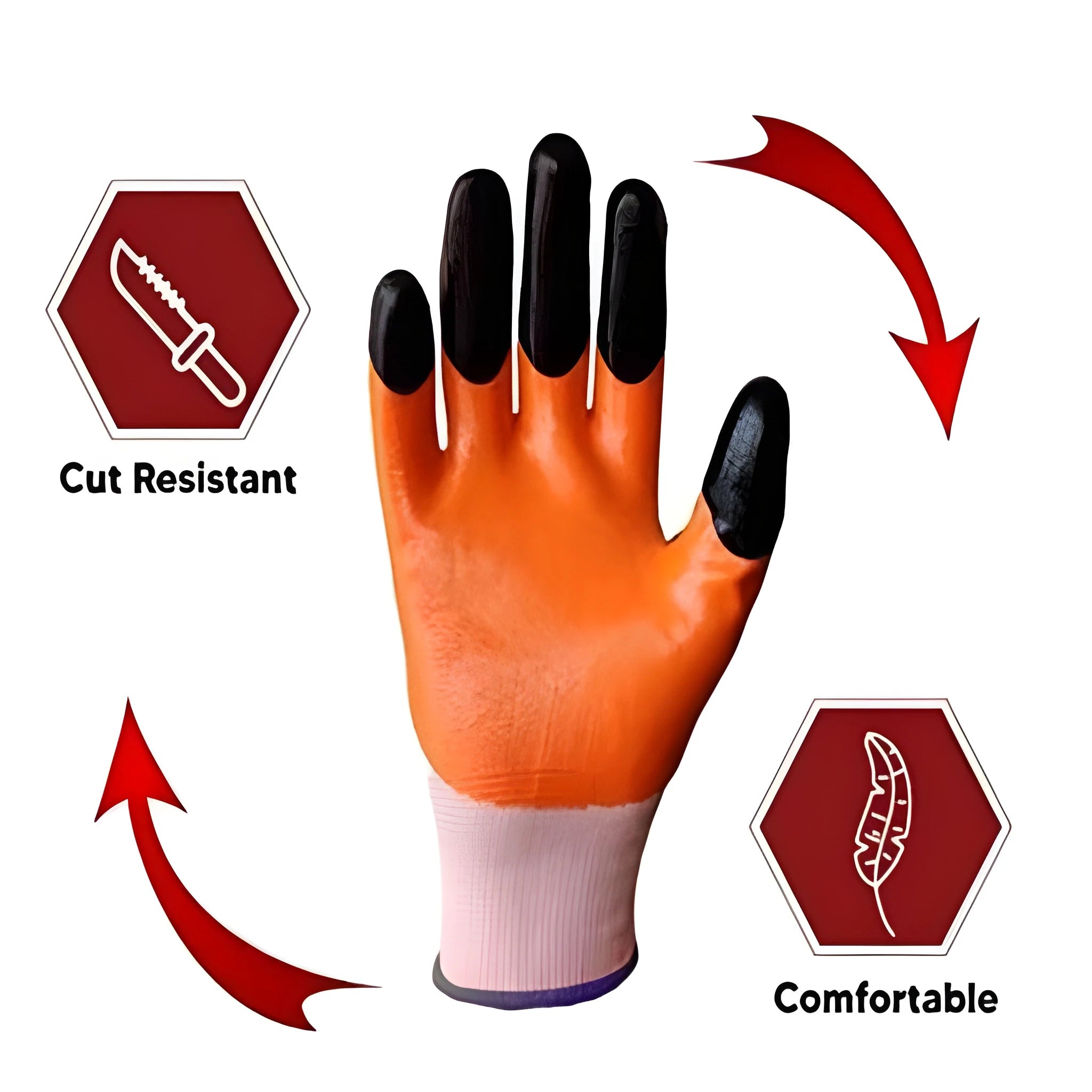 Anti Slip Nitrile Gloves