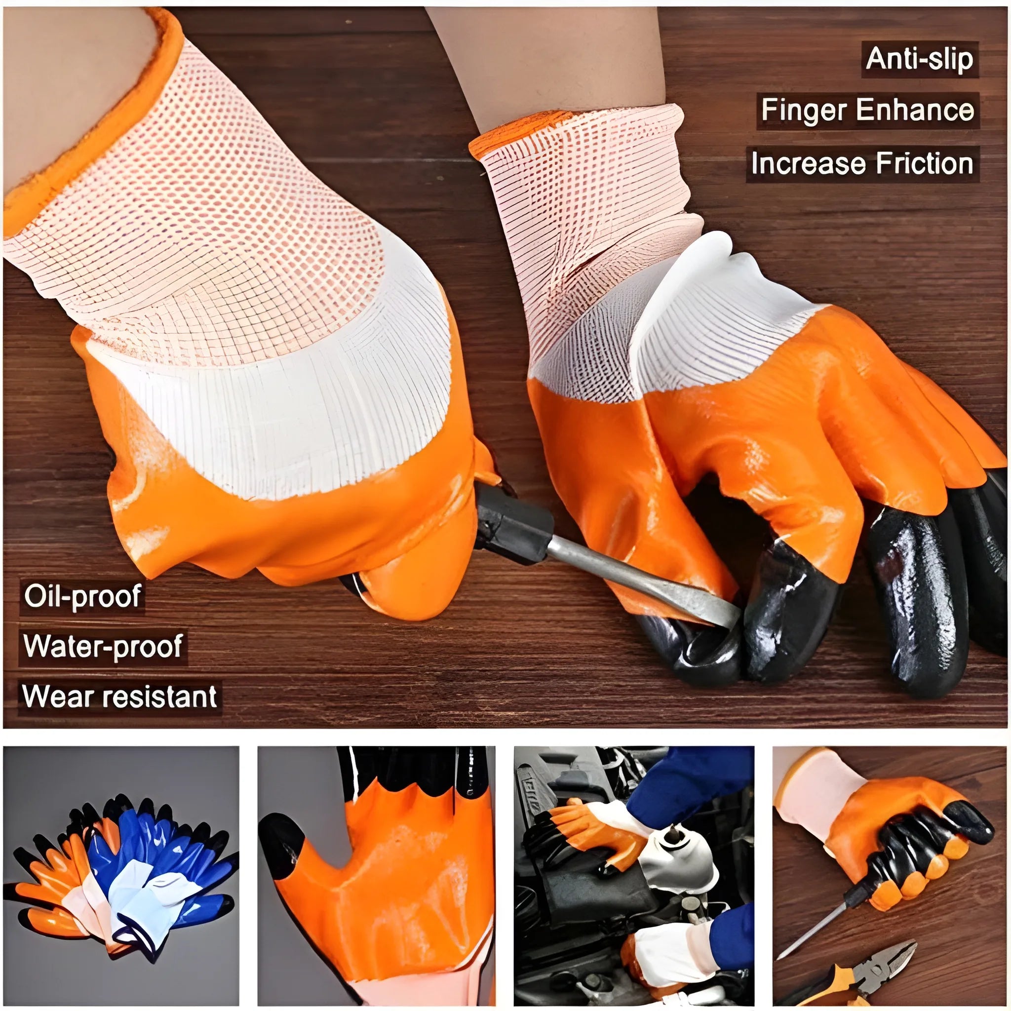 Anti Slip Nitrile Gloves