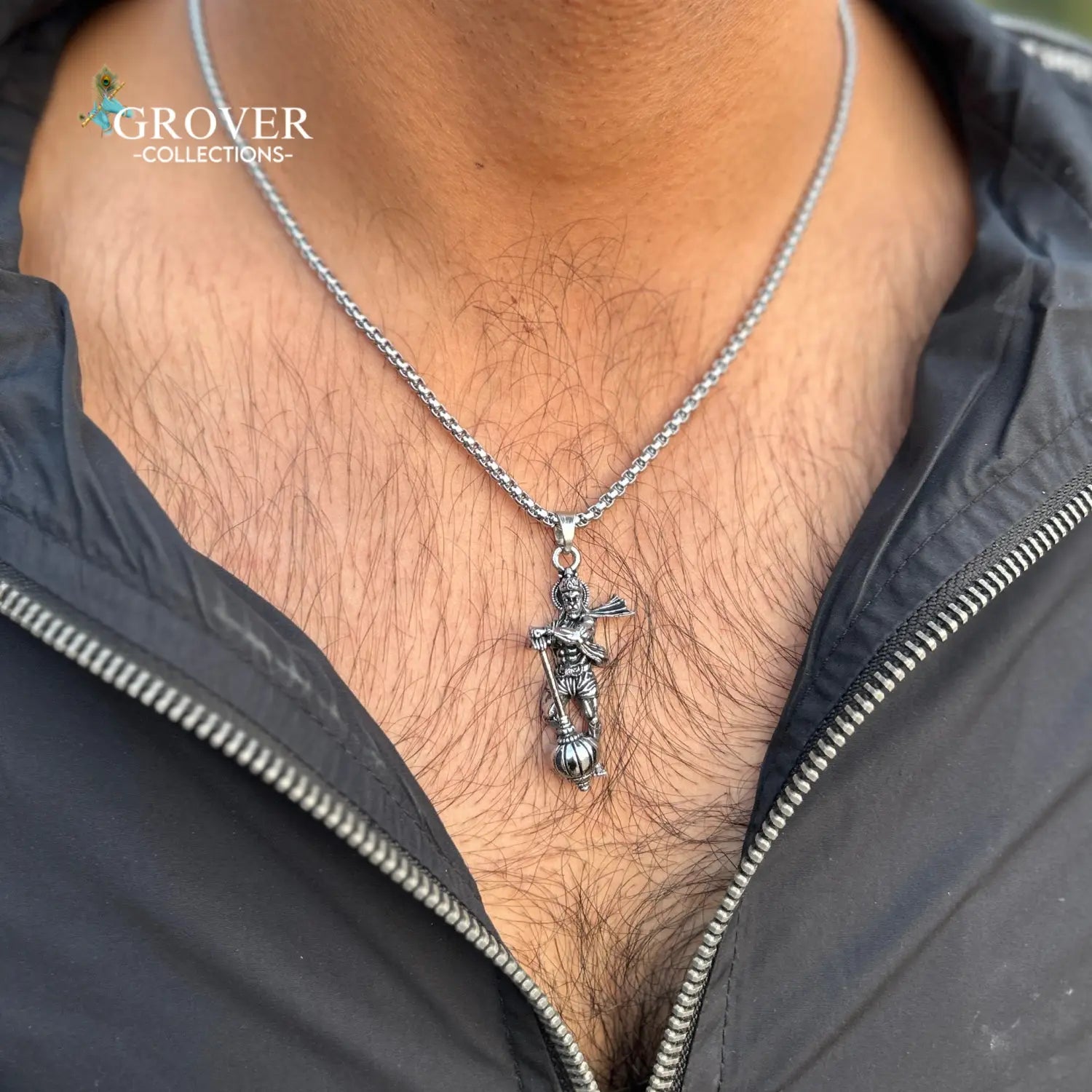 Lord Hanuman Pendant with Chain