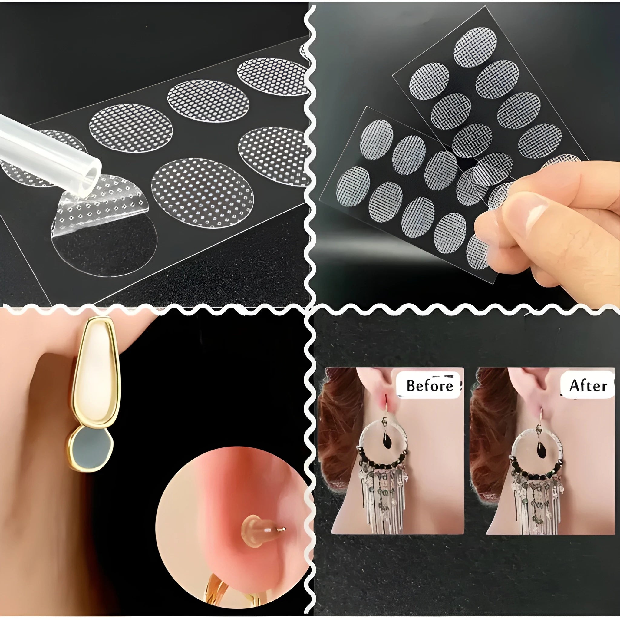 Invisible Earlobe Support Patches