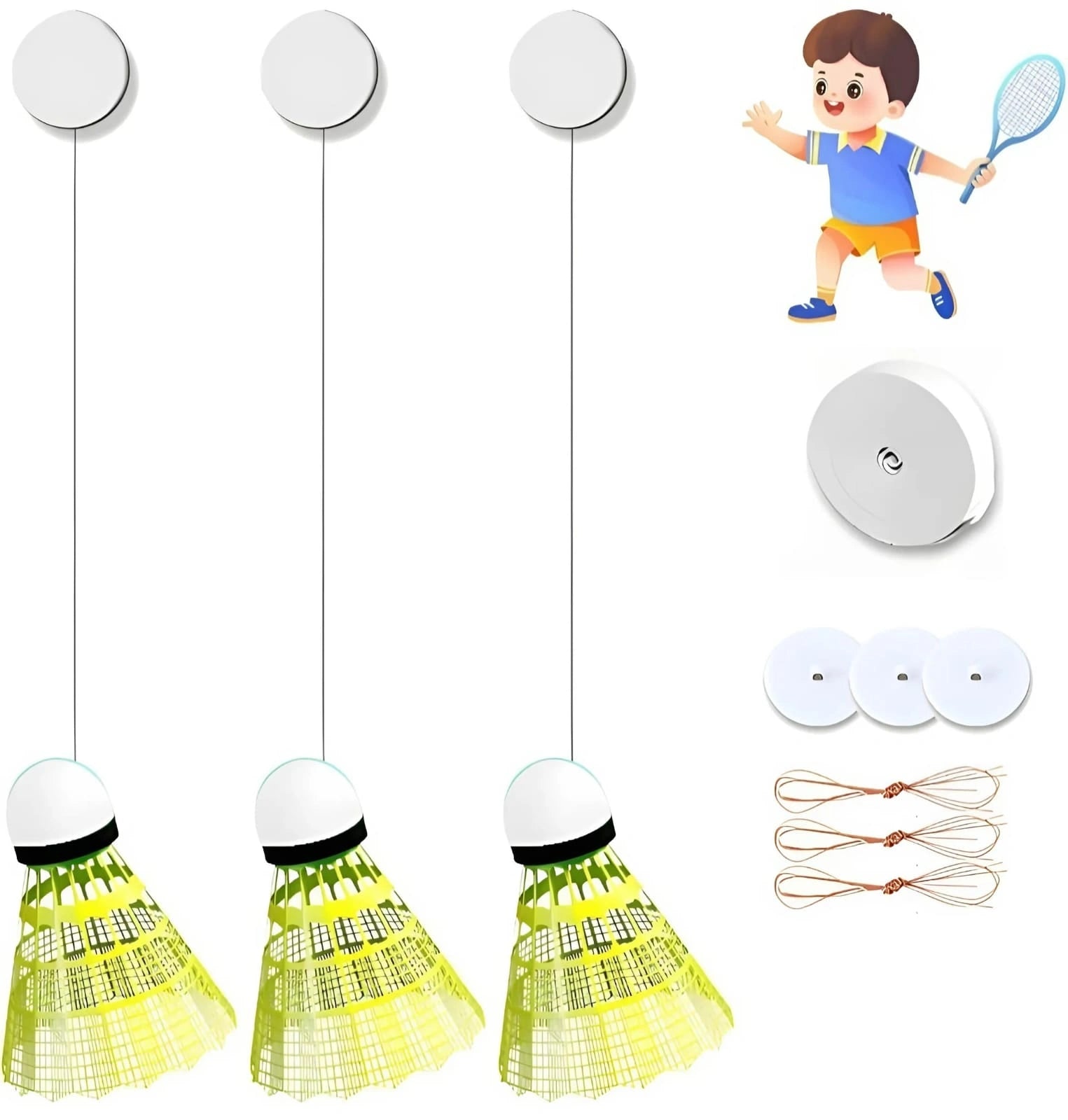 LED Glow Badminton Set