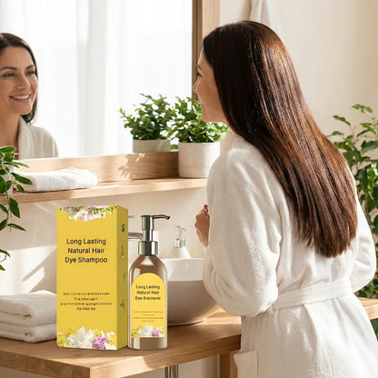 Long Lasting Natural Hair Dye Shampoo 100ML (Pack of 2)