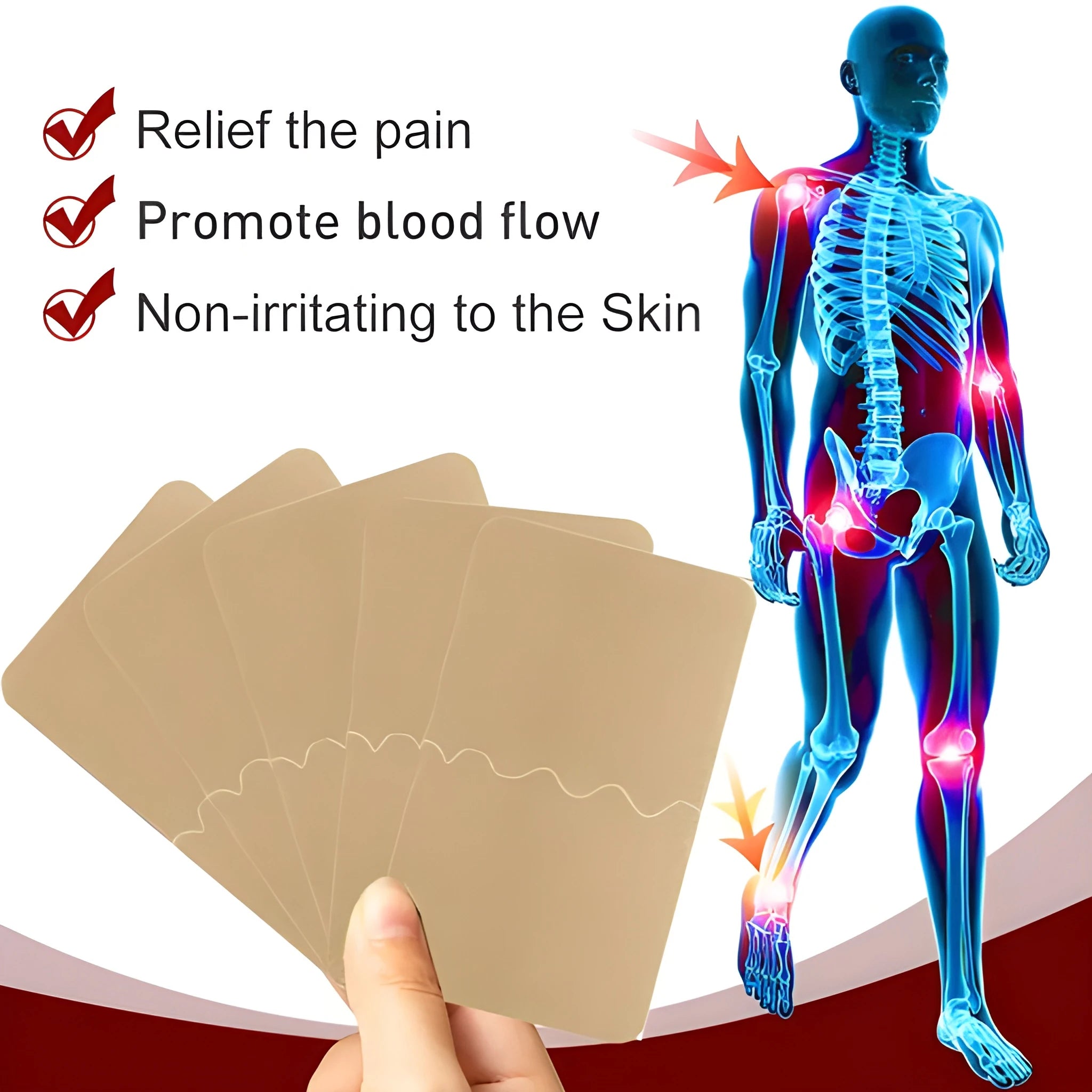 Cooling & Warming Patches (Pack of 10) – For Back Shoulder & Joint Areas