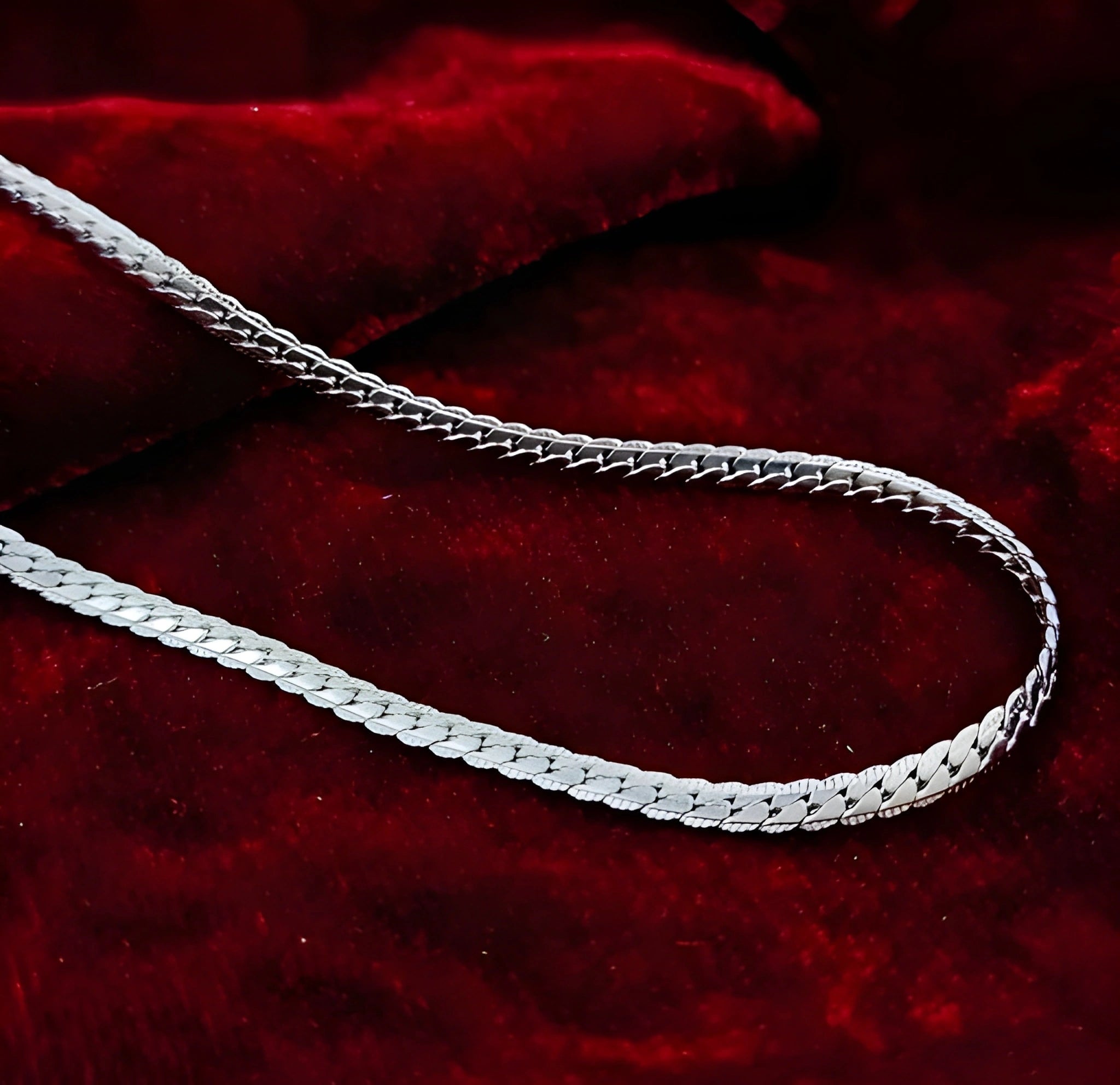 Men’s Silver Chain Ring Set