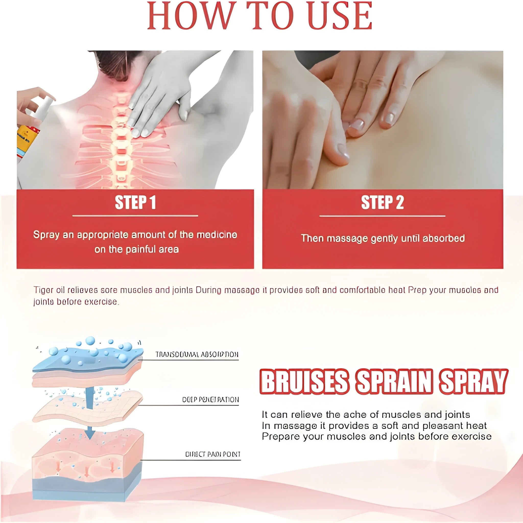 Muscle Relief Oil Spray