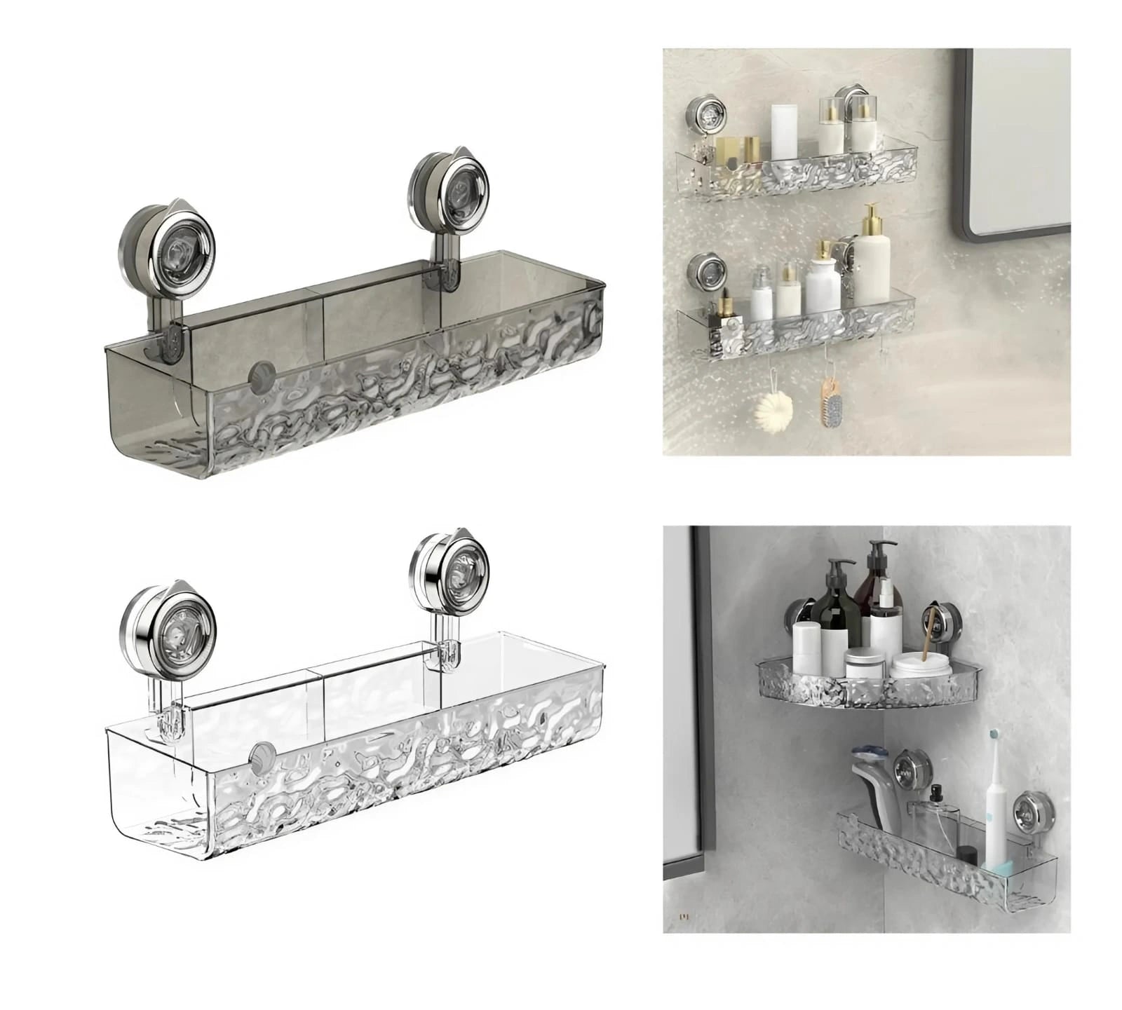 No Drill Shower Shelf