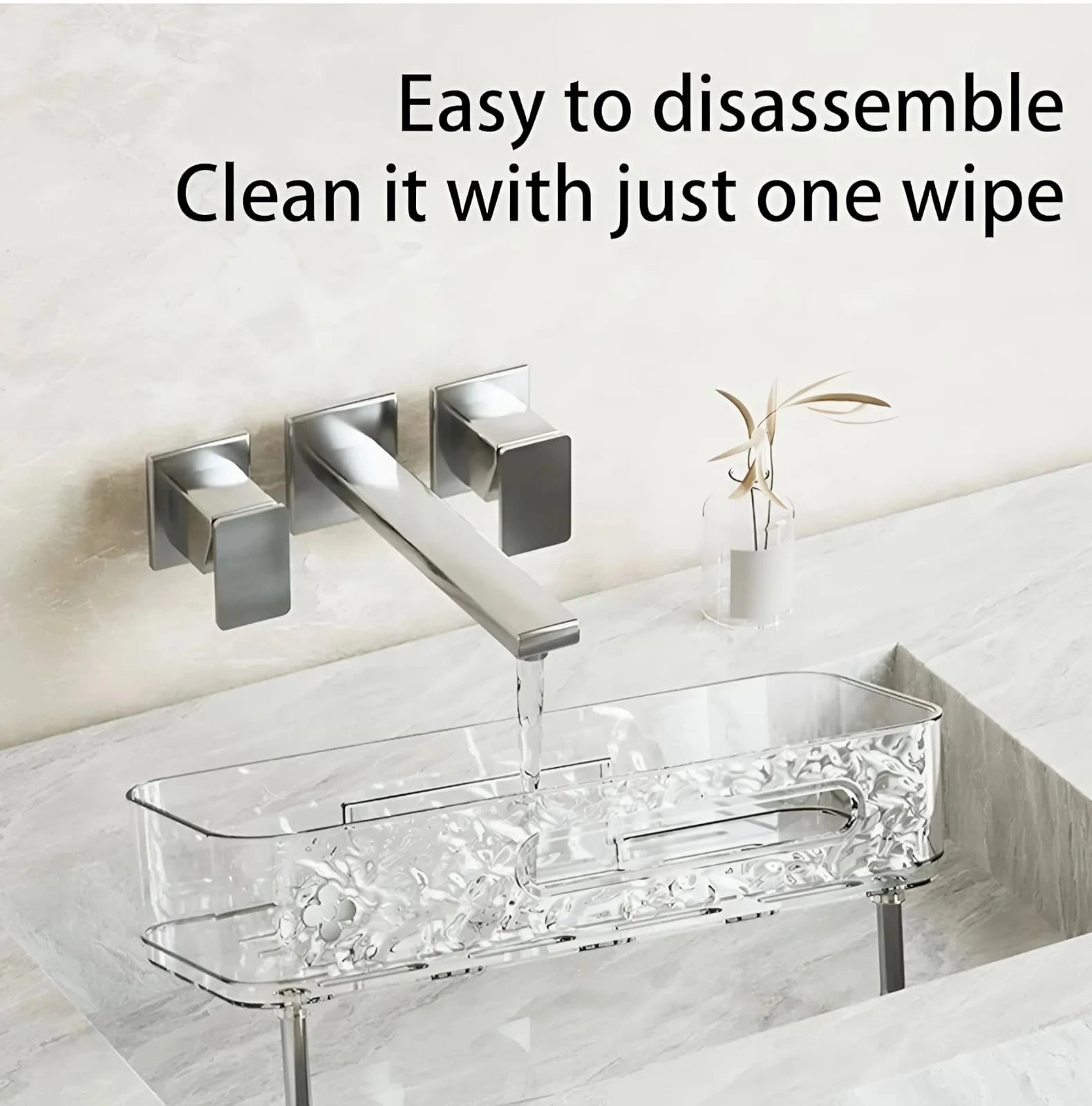 No Drill Shower Shelf