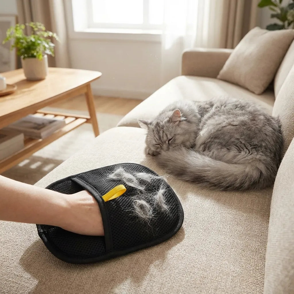 Pet Hair Removal Gloves Pack of 2