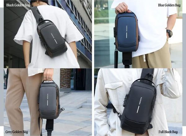 Sling Bag with USB Charging Port