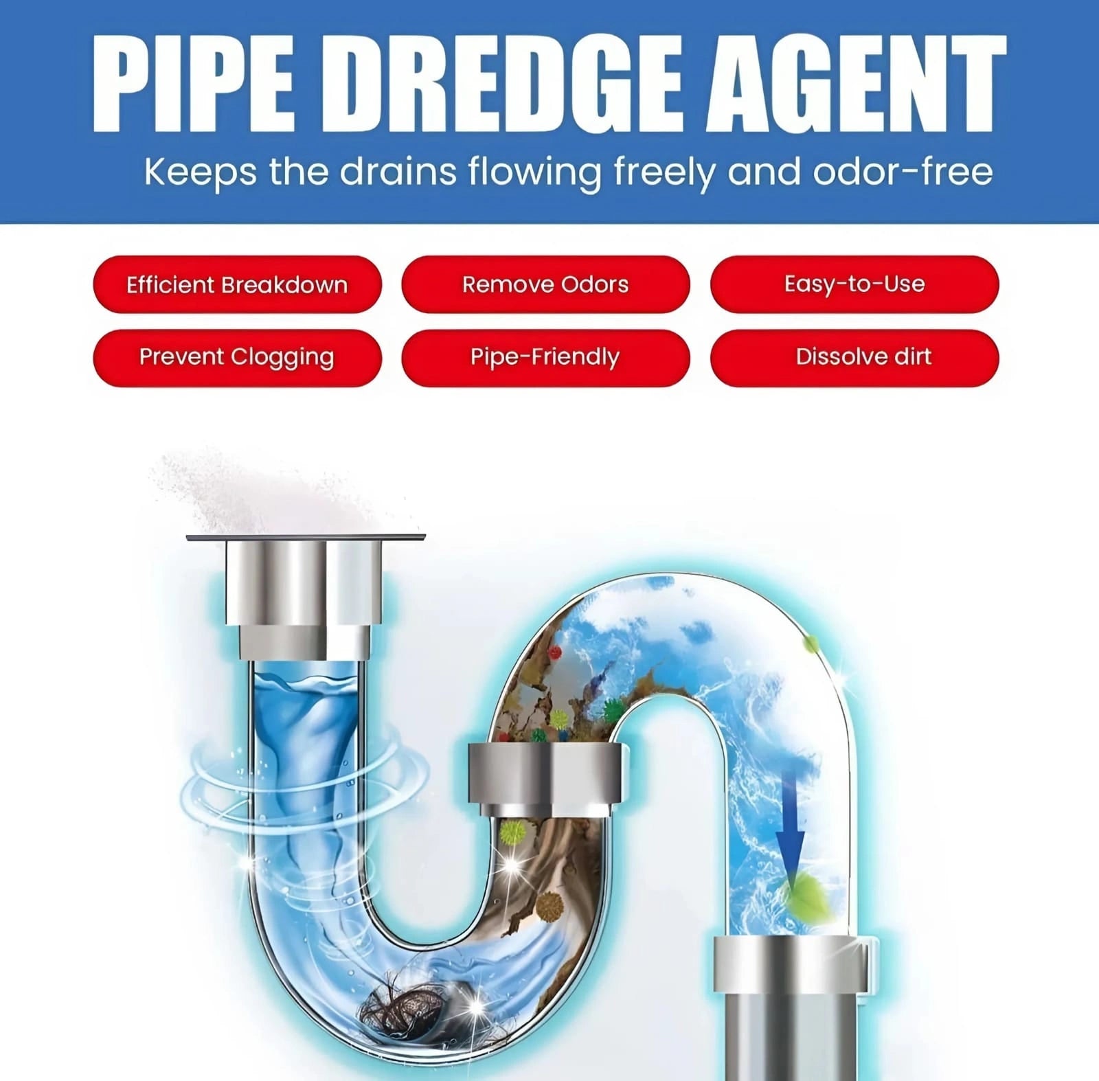 Powerful Drain Cleaner Powder