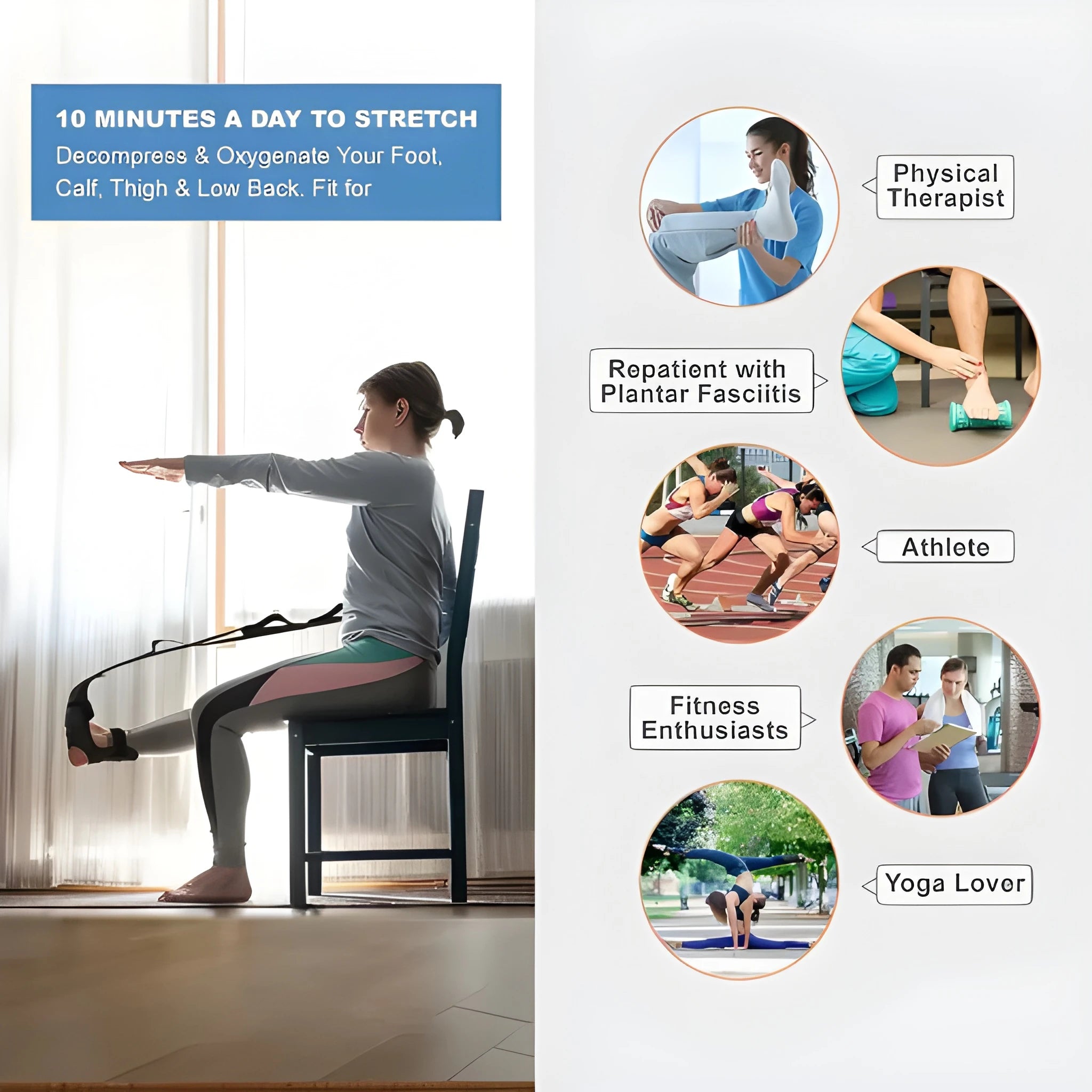 Pro Yoga Stretching Belt