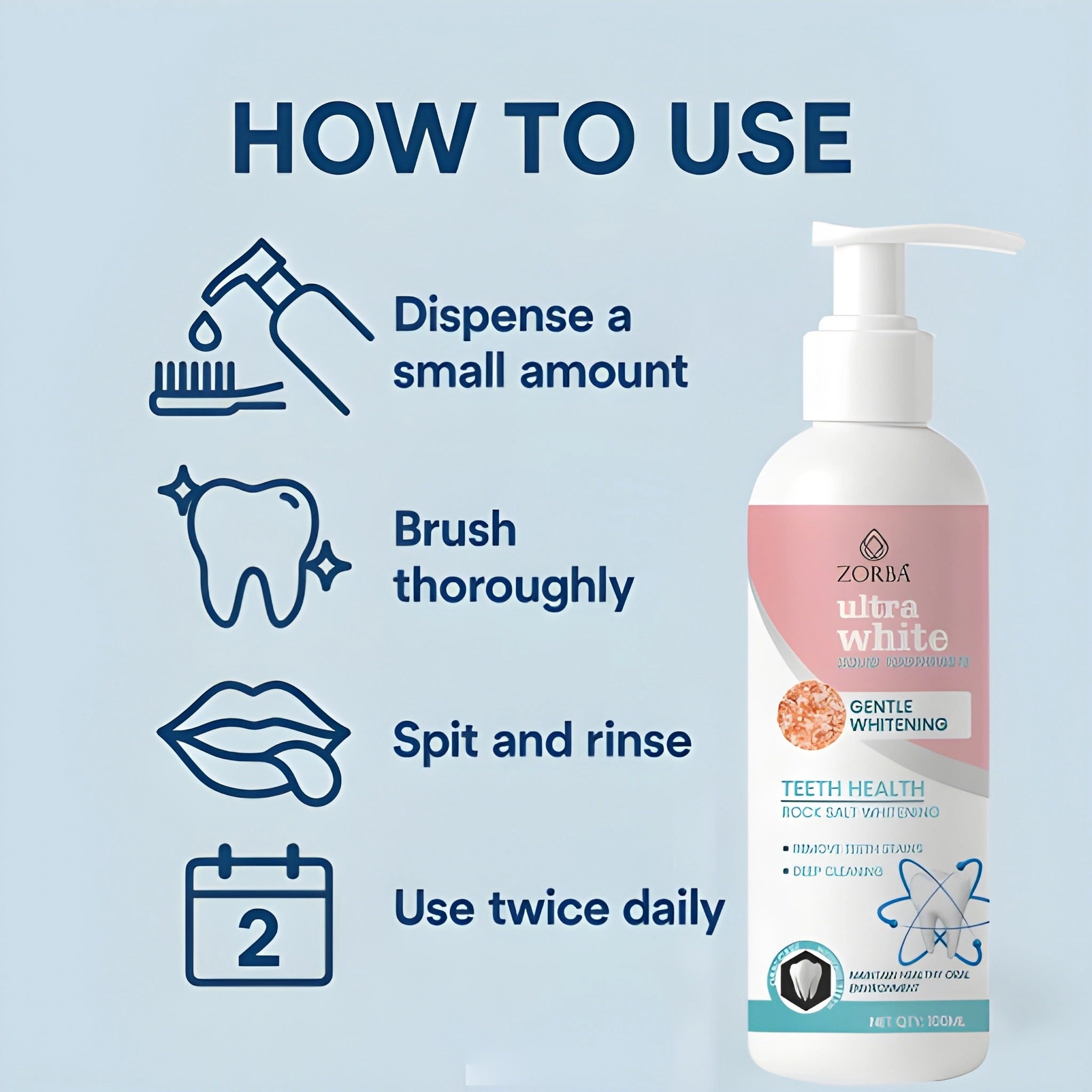 Professional Whitening Toothpaste Duo