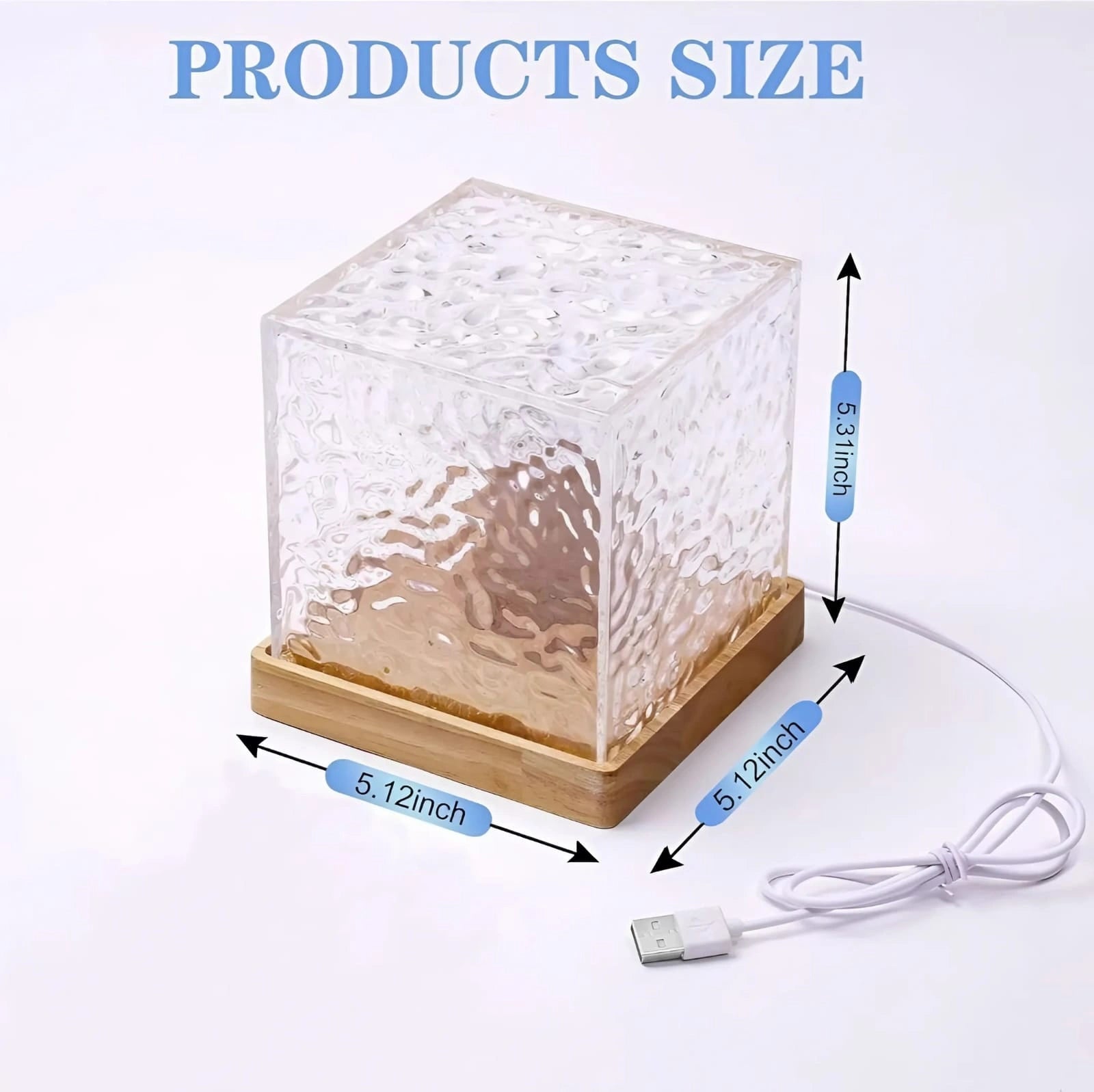 Rotating Ripple Night Light