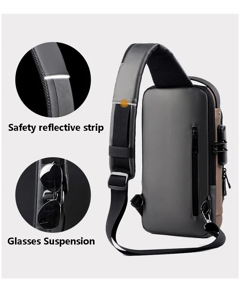 Unisex Crossbody Sling Bag for Accessory Kit
