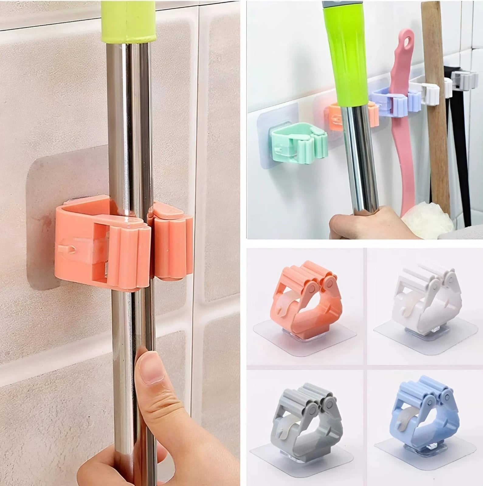 Self Adhesive Mop Hooks (4 Pack)