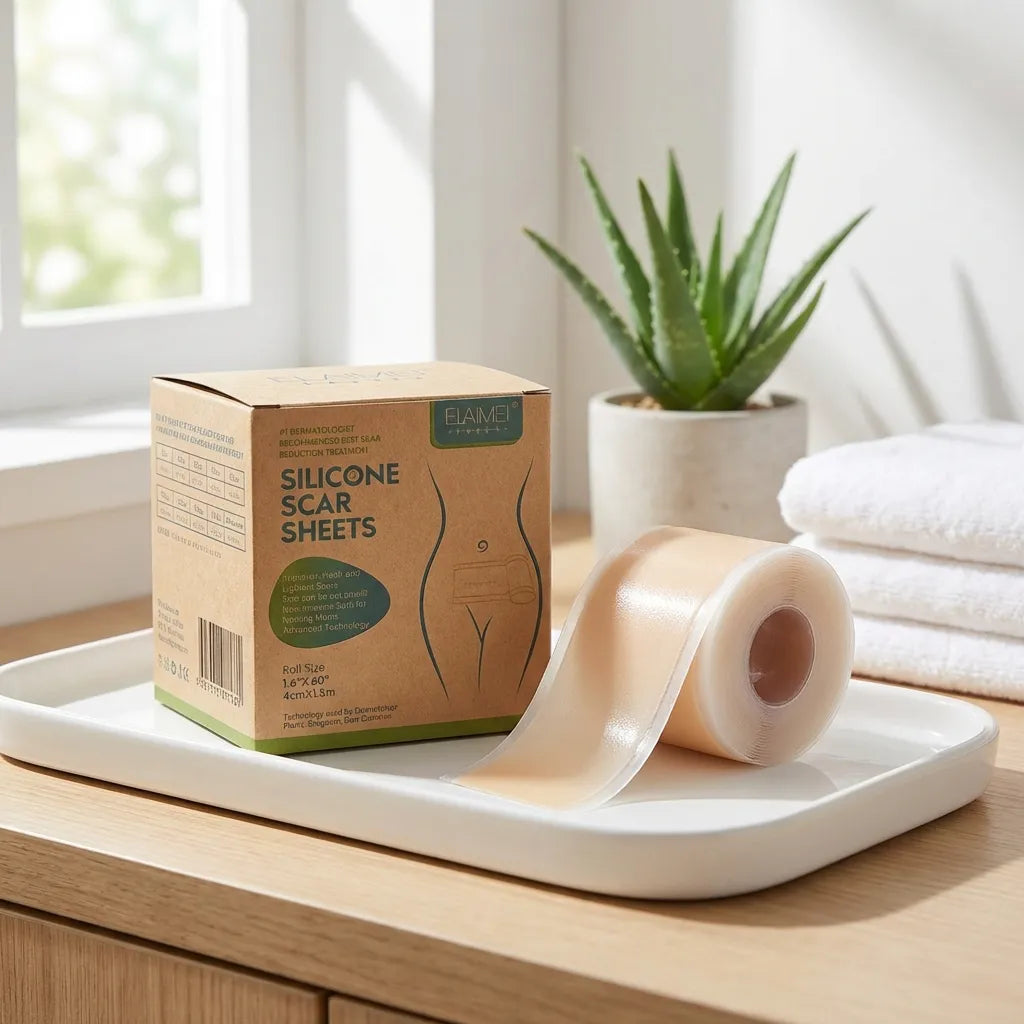 Silicone Scar Sheets – Soft, Reusable Skin-Friendly Tape Roll (4cm × 1.5m)