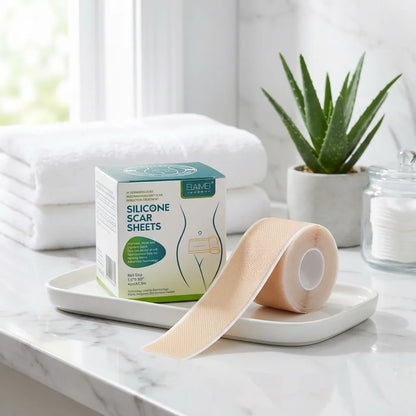Silicone Scar Sheets – Soft, Reusable Skin-Friendly Tape Roll (4cm × 1.5m)