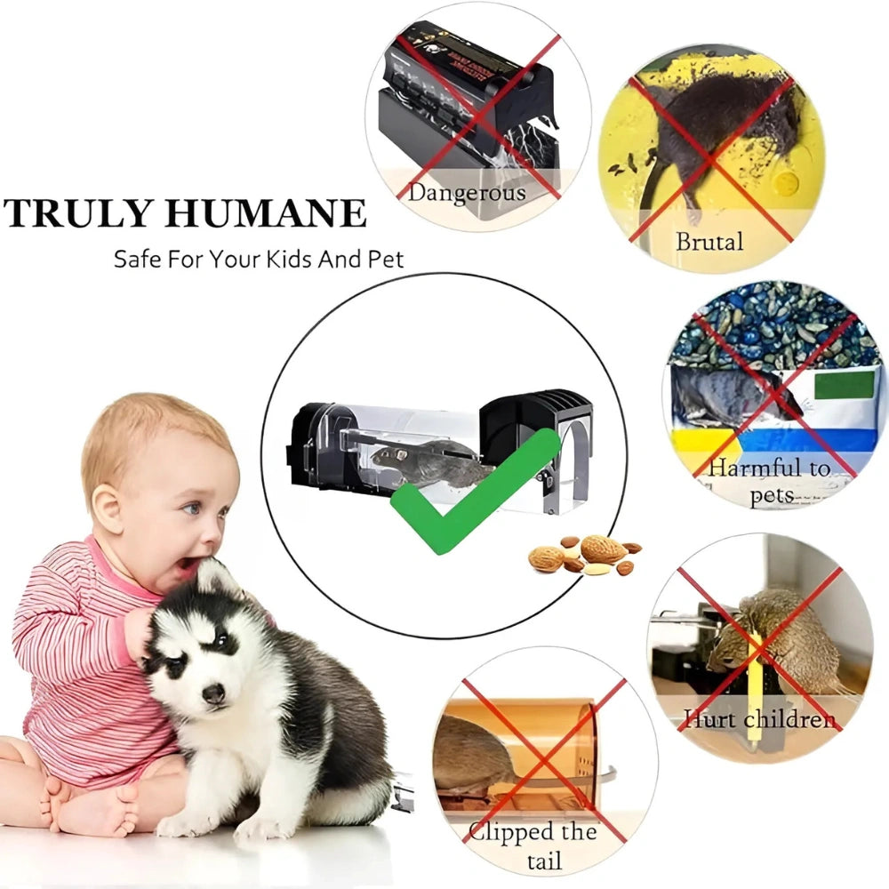 Smart Self Locking Mousetrap