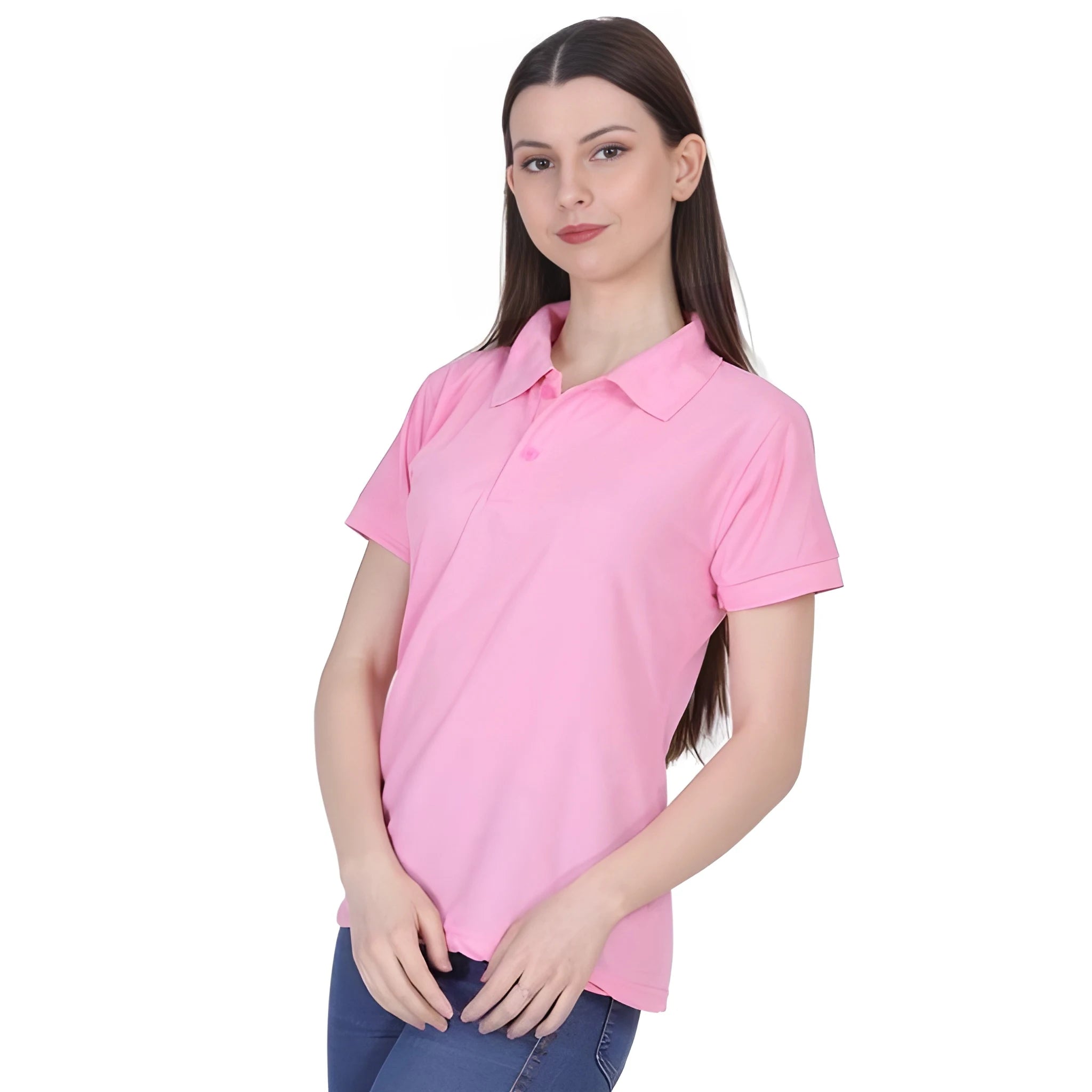 Soft Pink Polo T Shirt