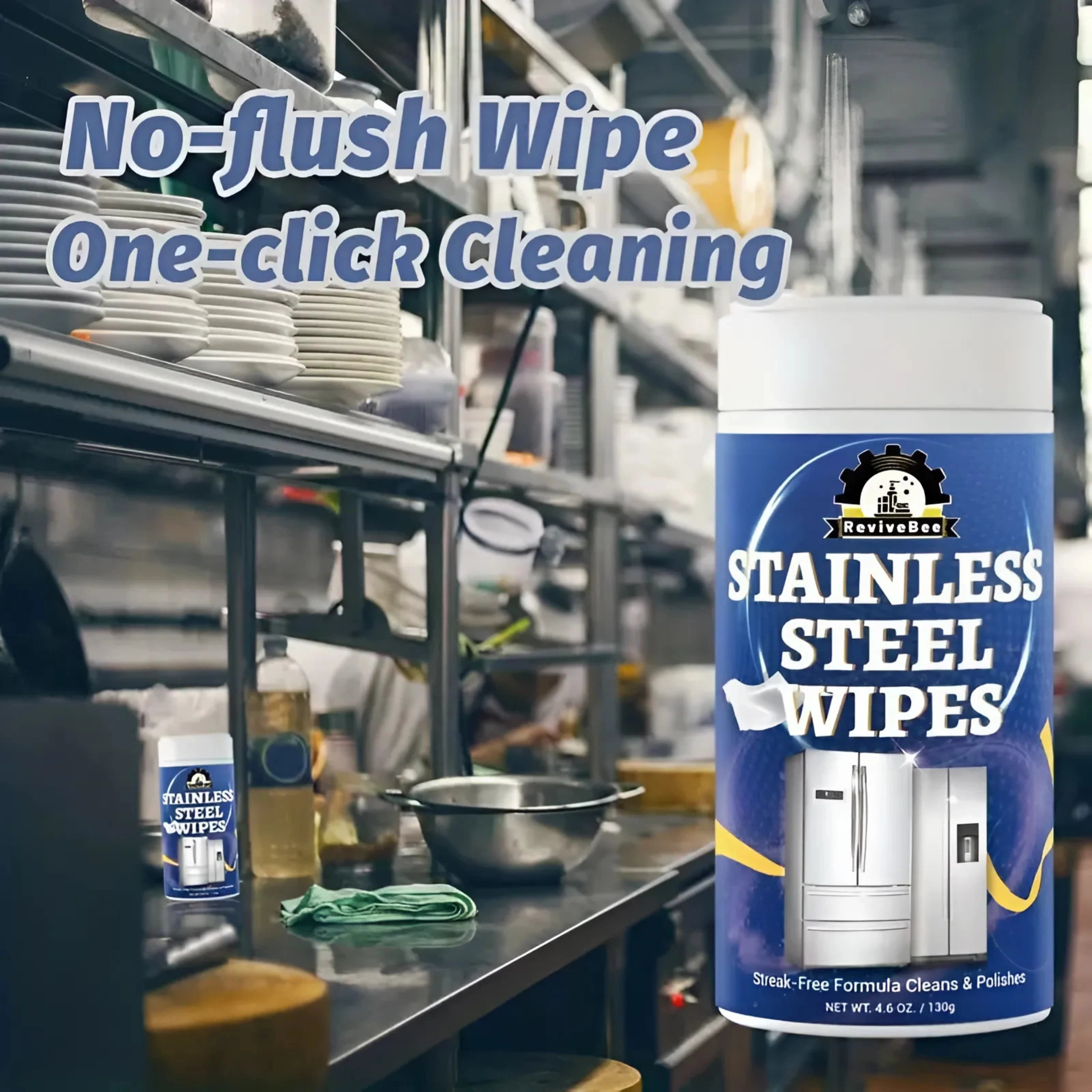Stainless Steel Cleaning Wipes (130gm)